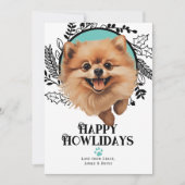 Happy Howlidays Spitz Weihnachten (Vorderseite)