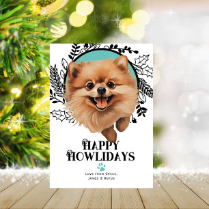 Happy Howlidays Spitz Weihnachten