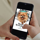 Happy Howlidays Spitz Weihnachten