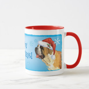 Happy Howlidays St. Bernard Tasse