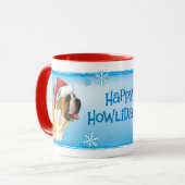 Happy Howlidays St. Bernard Tasse (Vorderseite Links)