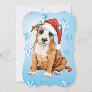 Happy Howlidays Staffordshire Bull Terrier Feiertagskarte