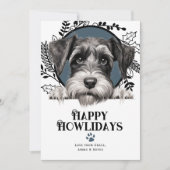 Happy Howlidays Standard Schnauzer Dog Weihnachten (Vorderseite)