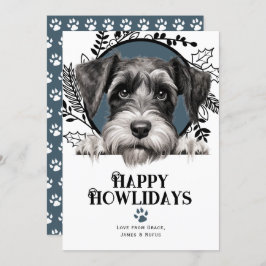Happy Howlidays Standard Schnauzer Dog Weihnachten