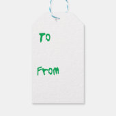 Happy Howlidays Standard Schnauzer Geschenkanhänger (Rückseite)