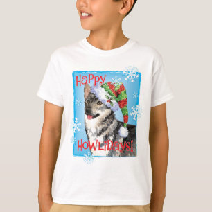 Happy Howlidays Swedish Vallhund T - Shirt