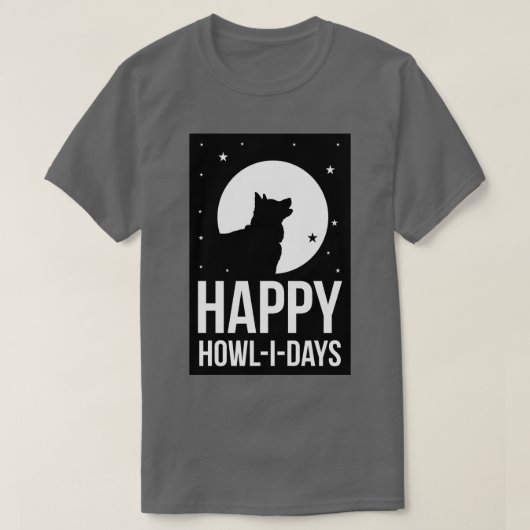 HAPPY HOWLIDAYS T-Shirt (Design vorne)