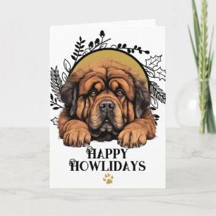 Happy Howlidays Tibetan Mastiff Dog Weihnachten