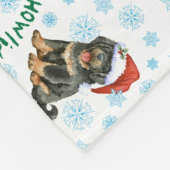 Happy Howlidays Tibetan Mastiff Fleece Blanket (Ecke)