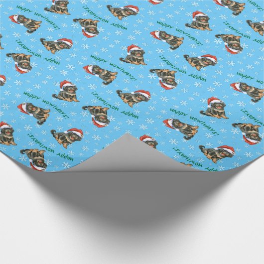 Happy Howlidays Tibetan Mastiff Geschenkpapier (Ecke)