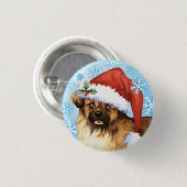 Happy Howlidays Tibetan Spaniel Button (Vorne & Hinten)