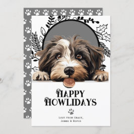 Happy Howlidays Tibetan Terrier Dog Christmas  Feiertagskarte