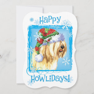 Happy Howlidays Tibetan Terrier Feiertagskarte