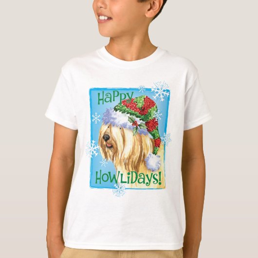 Happy Howlidays Tibetan Terrier T - Shirt (Vorderseite)