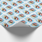 Happy Howlidays Tibetischer Spanier Geschenkpapier (Ecke)