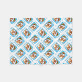 Happy Howlidays Toller Fleecedecke (Vorderseite (Horizontal))