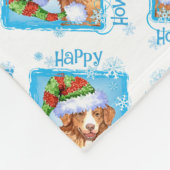 Happy Howlidays Toller Fleecedecke (Ecke)