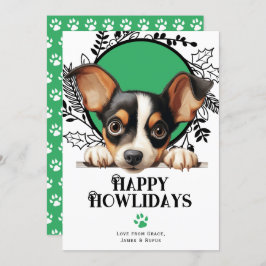 Happy Howlidays Toy Fox Terrier Dog Weihnachten