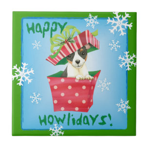 Happy Howlidays Toy Fox Terrier Fliese