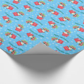 Happy Howlidays Toy Fox Terrier Geschenkpapier (Ecke)
