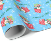 Happy Howlidays Toy Fox Terrier Geschenkpapier (Rolleneckpunkt)