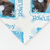 Happy Howlidays Toy Manchester Terrier Fleecedecke (Ecke)