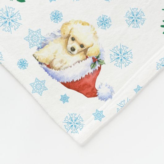 Happy Howlidays Toy Poodle Fleece Blanket (Ecke)