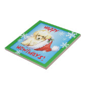 Happy Howlidays Toy Poodle Fliese (Seite)