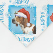 Happy Howlidays Treeing Walker Fleece Blanket (Ecke)