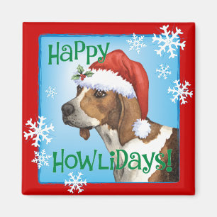 Happy Howlidays Treeing Walker Magnet