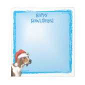 Happy Howlidays Treeing Walker Notizblock (Vorderseite)