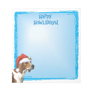 Happy Howlidays Treeing Walker Notizblock