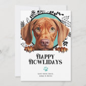 Happy Howlidays Vizsla Dog Weihnachten (Vorderseite)
