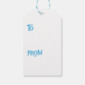 Happy Howlidays Vizsla Geschenkanhänger (Rückseite)