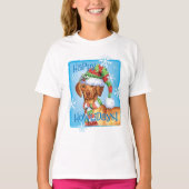 Happy Howlidays Vizsla T - Shirt (Vorderseite)