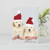 Happy Howlidays Weihnachten Weihnachten Foto Weihn (Stehend Vorderseite)