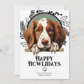 Happy Howlidays Welsh Springer Spaniel Weihnachten (Vorderseite)