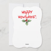 Happy Howlidays Welshie Feiertagskarte (Rückseite)