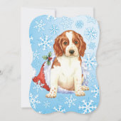 Happy Howlidays Welshie Feiertagskarte (Vorderseite)