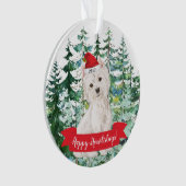 Happy Howlidays Westidays Weihnachten Ornament (Vorderseite)