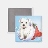 Happy Howlidays Westie Magnet (Vorderseite/Rückseite)
