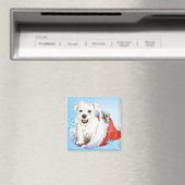 Happy Howlidays Westie Magnet (In Situ (Geschirrspüler))