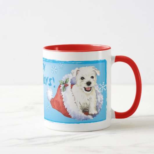 Happy Howlidays Westie Tasse (Rechts)