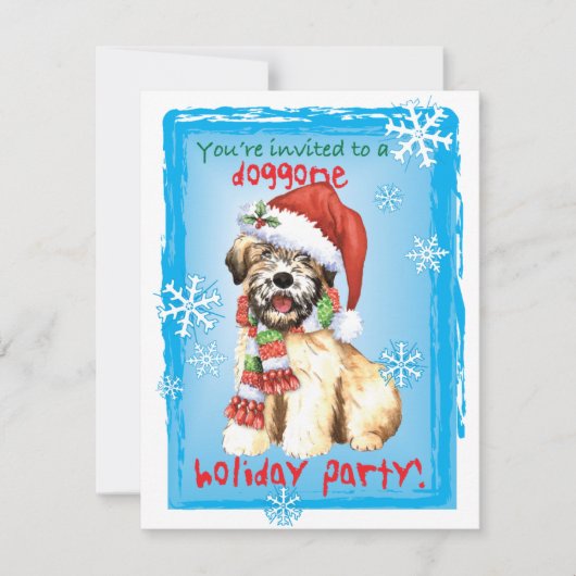 Happy Howlidays Wheaten Einladung (Vorderseite)