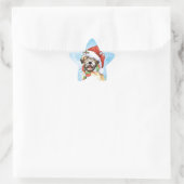 Happy Howlidays Wheaten Stern-Aufkleber (Tasche)
