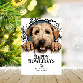 Happy Howlidays Wheaten Terrier Dog Christmas Feiertagskarte
