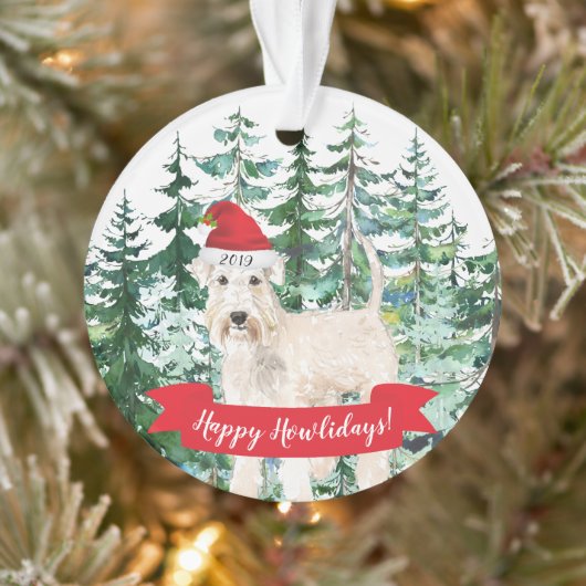 Happy Howlidays Wheaten Terrier Dog Weihnachten Ornament (Baum)