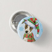 Happy Howlidays Whippet Button (Vorne & Hinten)