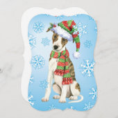 Happy Howlidays Whippet Feiertagskarte (Vorne/Hinten)