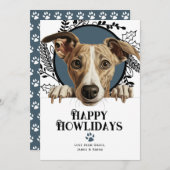 Happy Howlidays Whippet Hund Weihnachten (Vorne/Hinten)